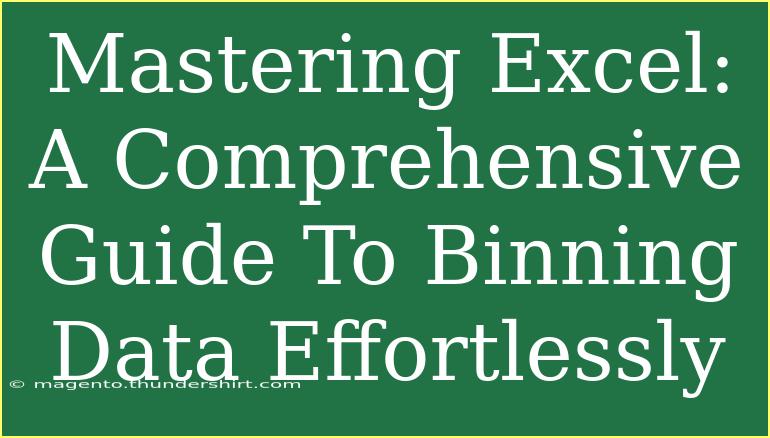 Mastering Excel: A Comprehensive Guide To Binning Data Effortlessly