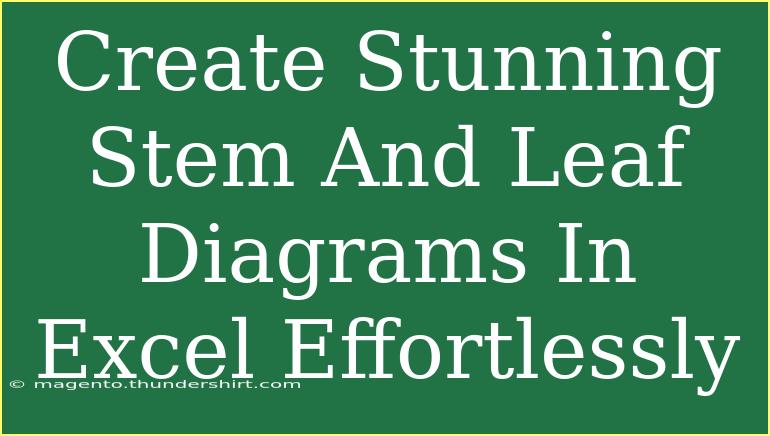 Create Stunning Stem And Leaf Diagrams In Excel Effortlessly