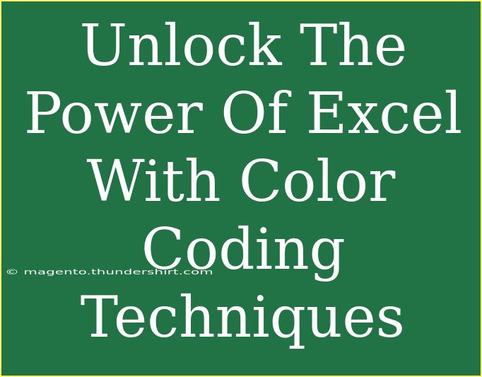 Unlock The Power Of Excel With Color Coding Techniques