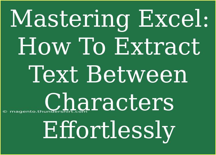 Mastering Excel: How To Extract Text Between Characters Effortlessly