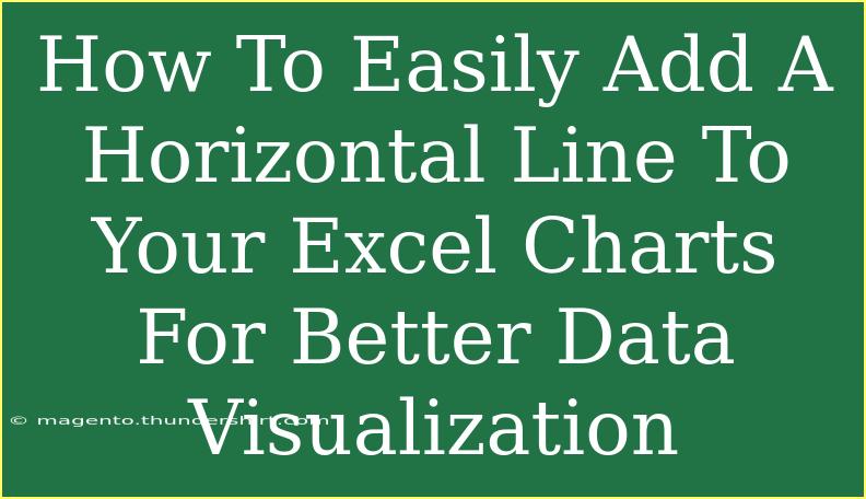 How To Easily Add A Horizontal Line To Your Excel Charts For Better Data Visualization