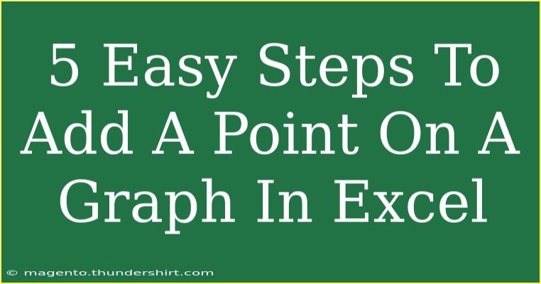 5 Easy Steps To Add A Point On A Graph In Excel