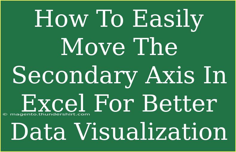 How To Easily Move The Secondary Axis In Excel For Better Data Visualization