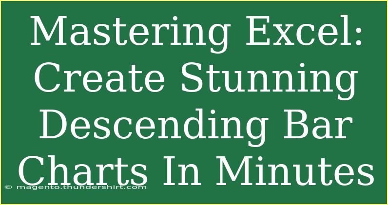 Mastering Excel: Create Stunning Descending Bar Charts In Minutes