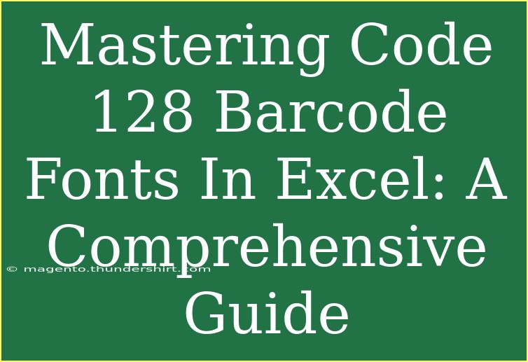 Mastering Code 128 Barcode Fonts In Excel: A Comprehensive Guide